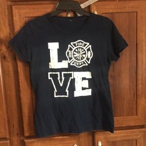 Love fire dept shirt